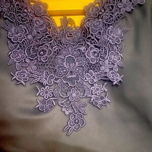 Vintage Escapades Feminine, Size Medium, Sexy Navy Blue, Lace Lingerie Cami